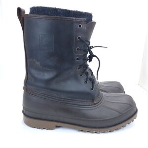 USA Vtg 90s LaCrosse Big Mountain Wool Liner Rubber & Leather Boots Mens 12